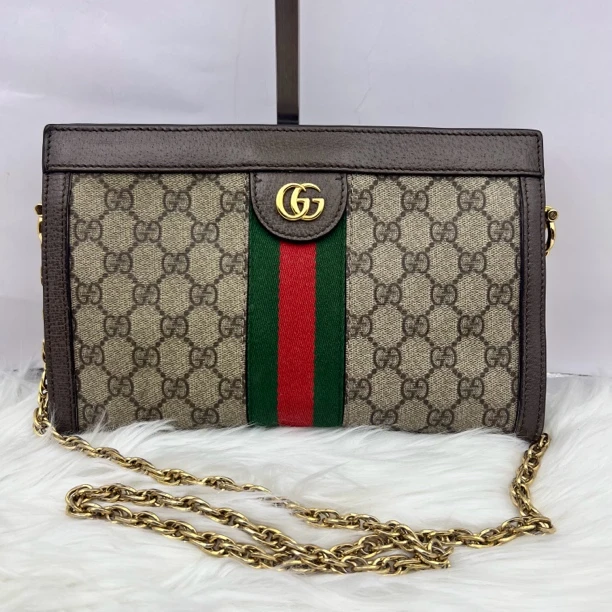 95新 GUCCI/古驰 尔忧中古/古驰/现代款夹子包0081
