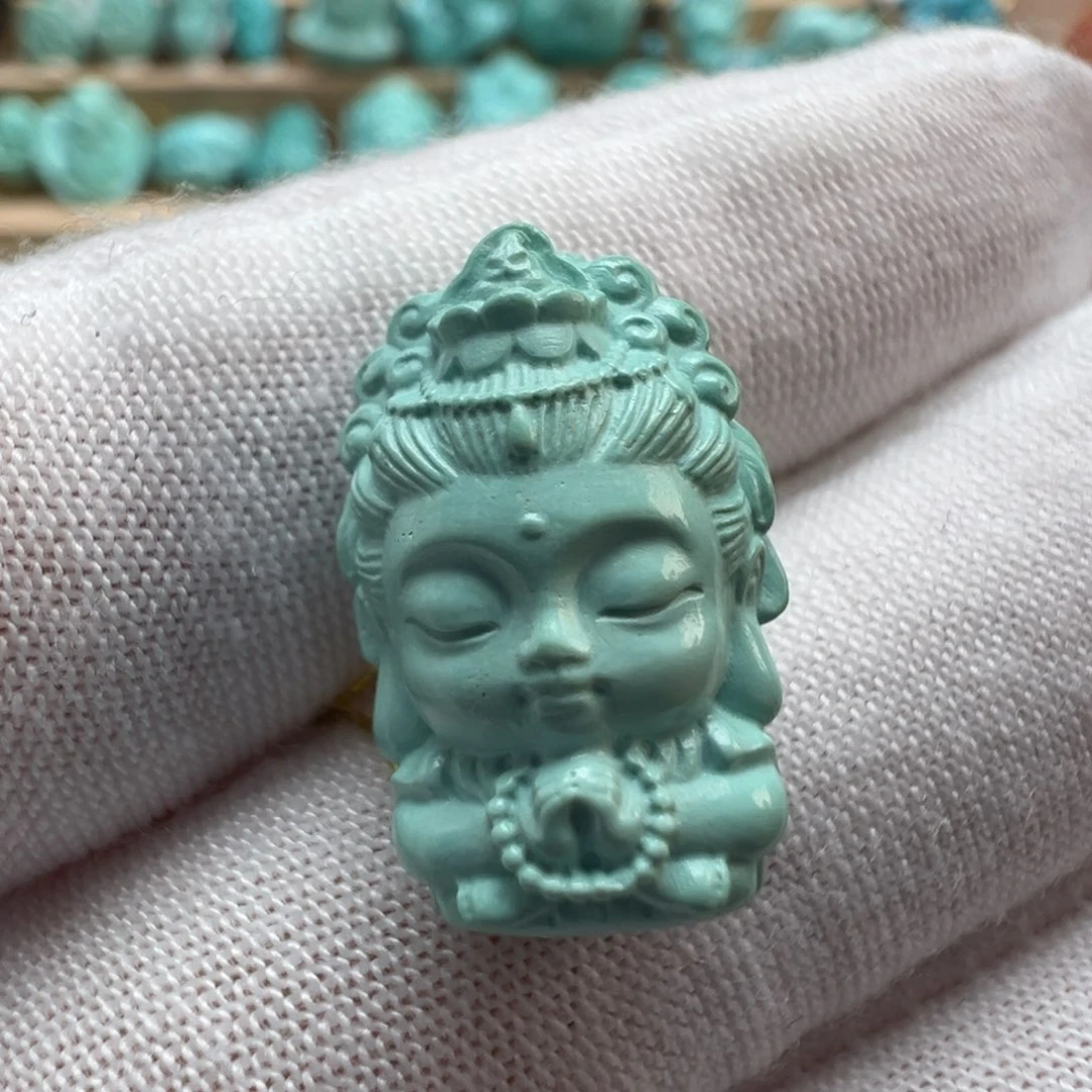 绿松石未镶嵌配饰12*18.2