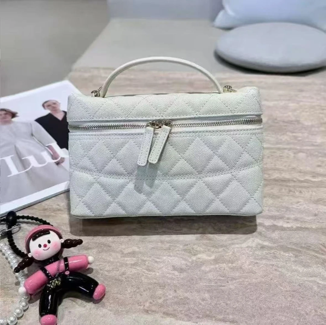 (免diy)时尚菱格斜挎手提盒子包化妆包对格对线