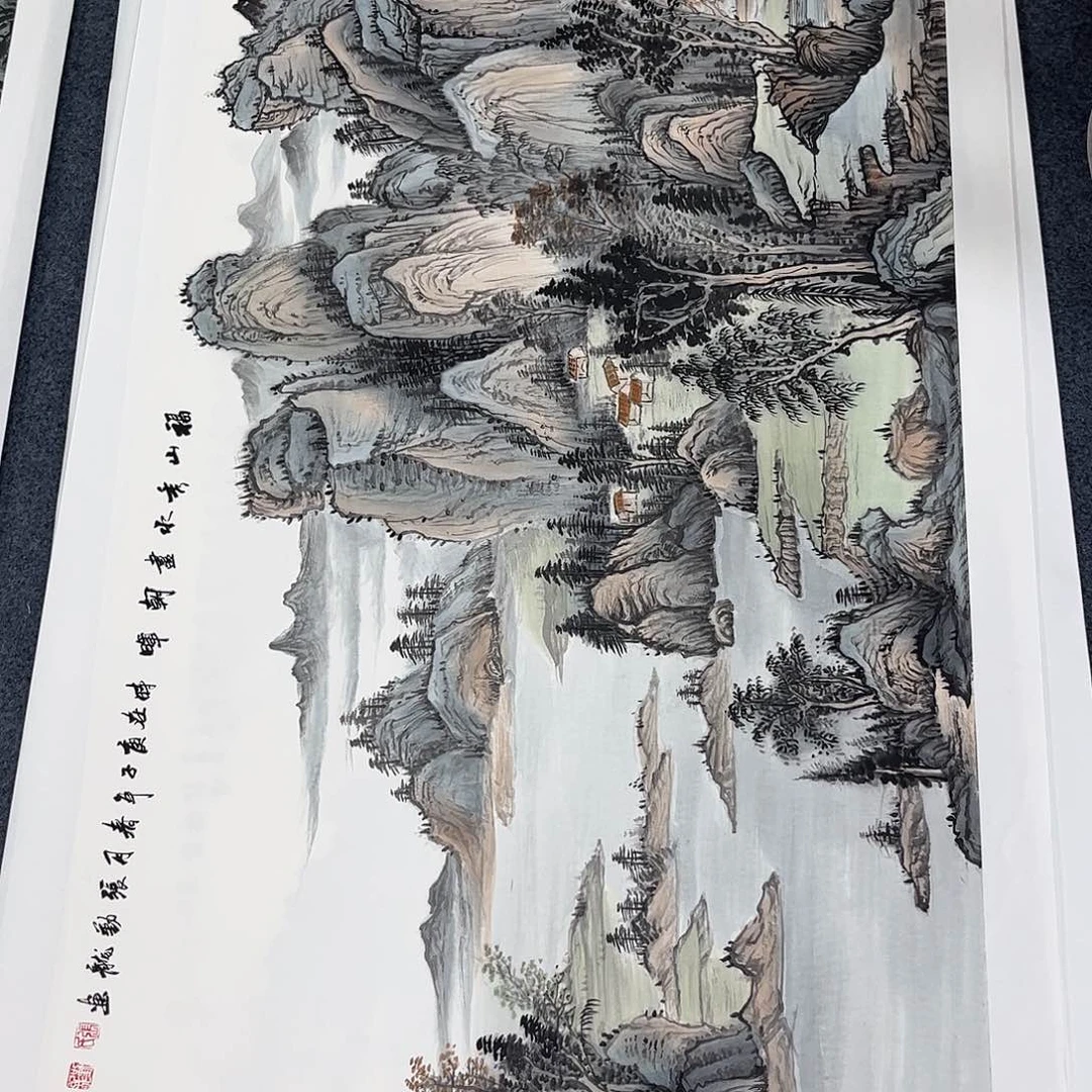 国画纯手绘国画宣纸作品