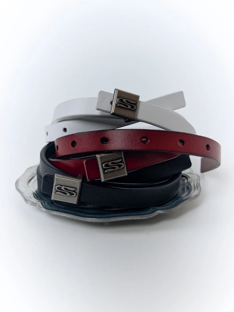 SOUL HUG 经典复古细条皮带 022