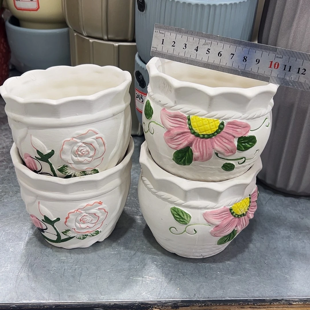 外贸尾单陶瓷花盆凑10米包邮