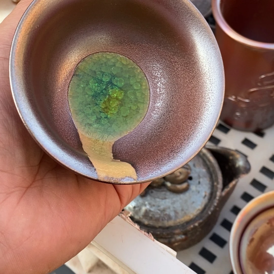 柴烧茶具陶瓷杯子