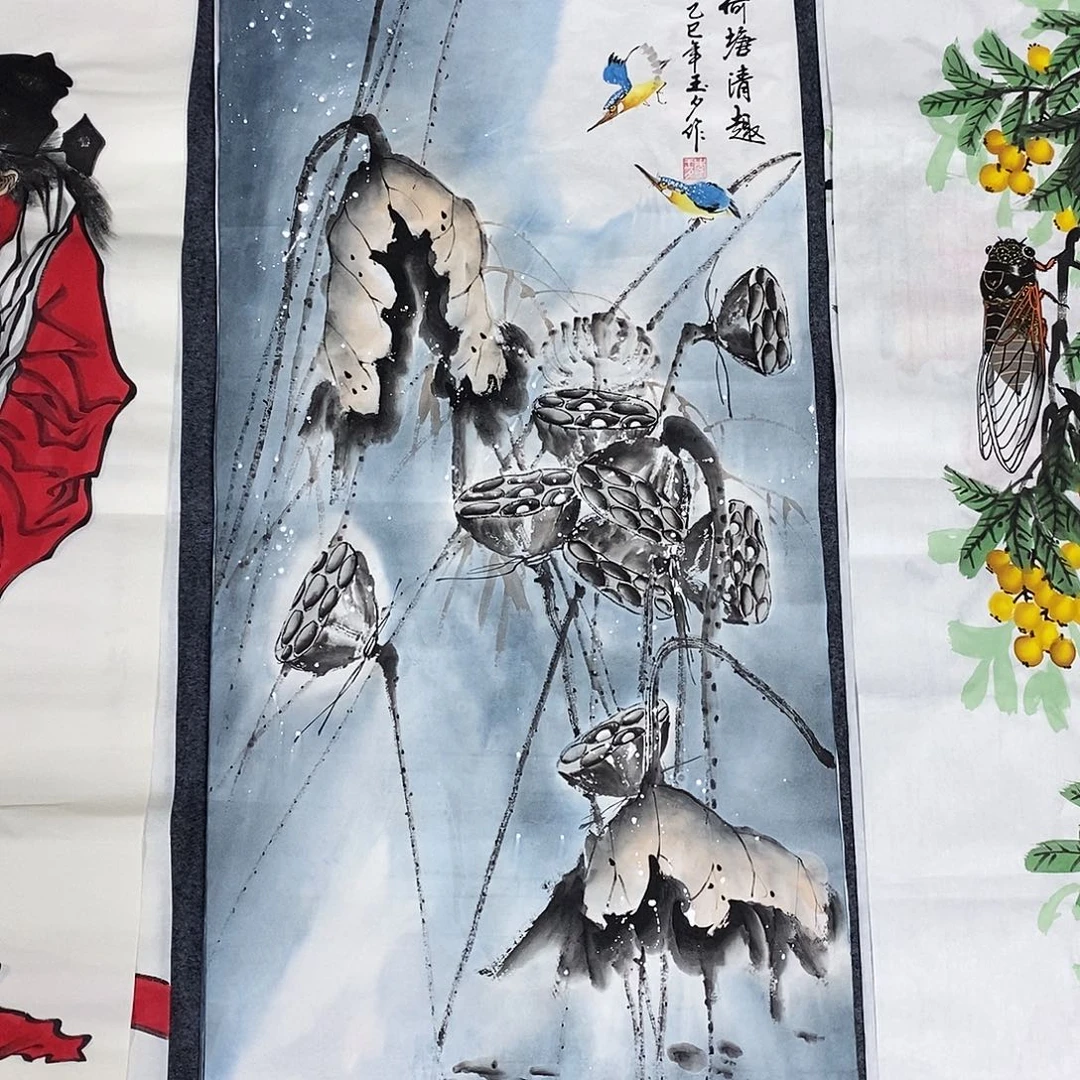 国画尺寸100✖️50三尺手绘画画