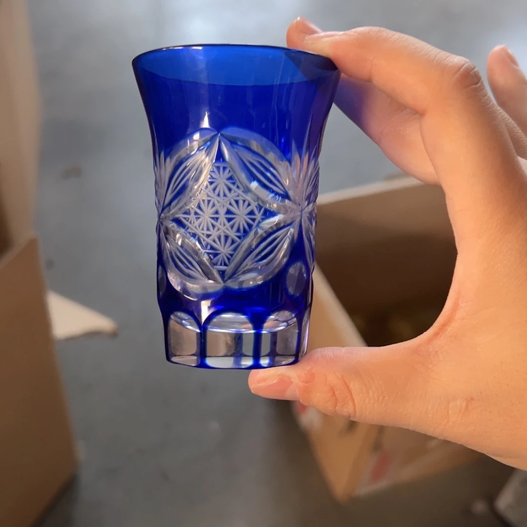 平底款水晶玻璃微瑕一个