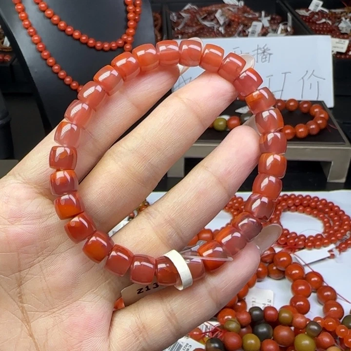 南红玛瑙未镶嵌手链瓦西8mm