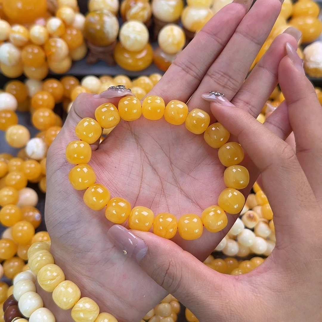 蜜蜡未镶嵌珠宝奇石同料13mm