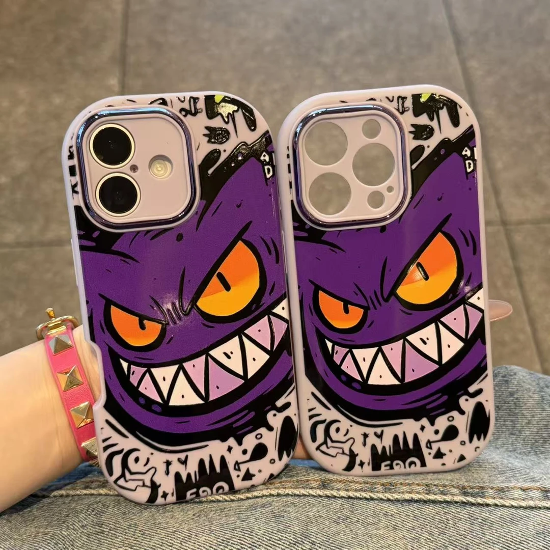 奥菲顿紫色邪恶耿鬼适用苹果17胖子16手机壳华为vivo小米oppo潮牌