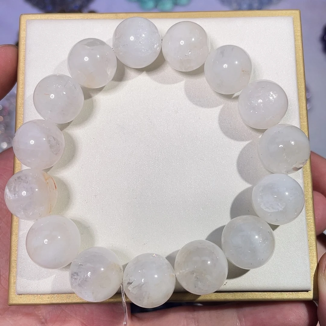 未镶嵌手串水晶14.5mm白幽灵