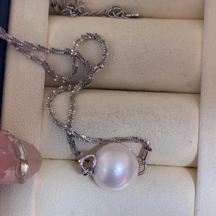 颈饰银S925镶嵌海水珍珠