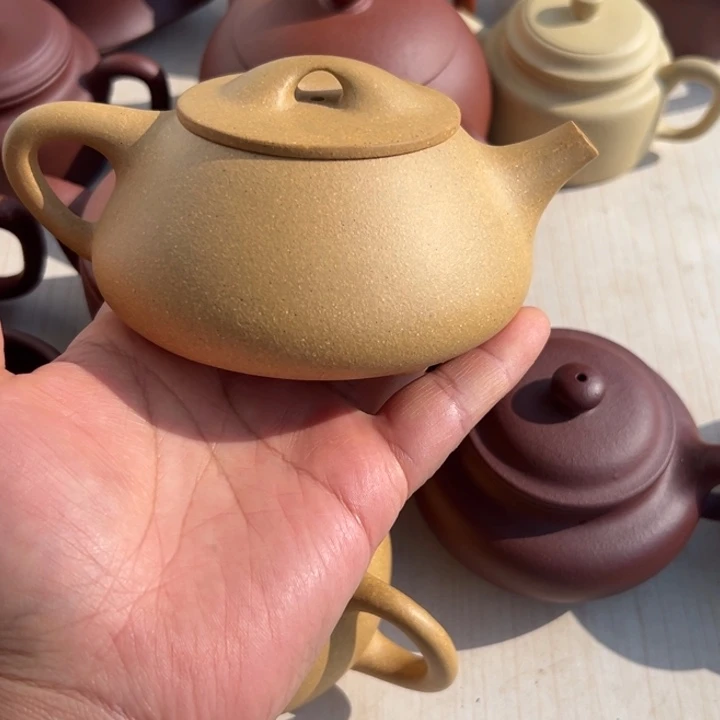 紫砂茶壶黄金段半手工280cc
