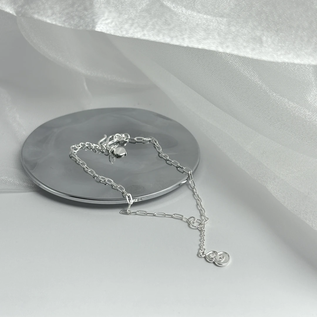 足银手链 「葫影银环」010014 足银手链，已售罄，补货中