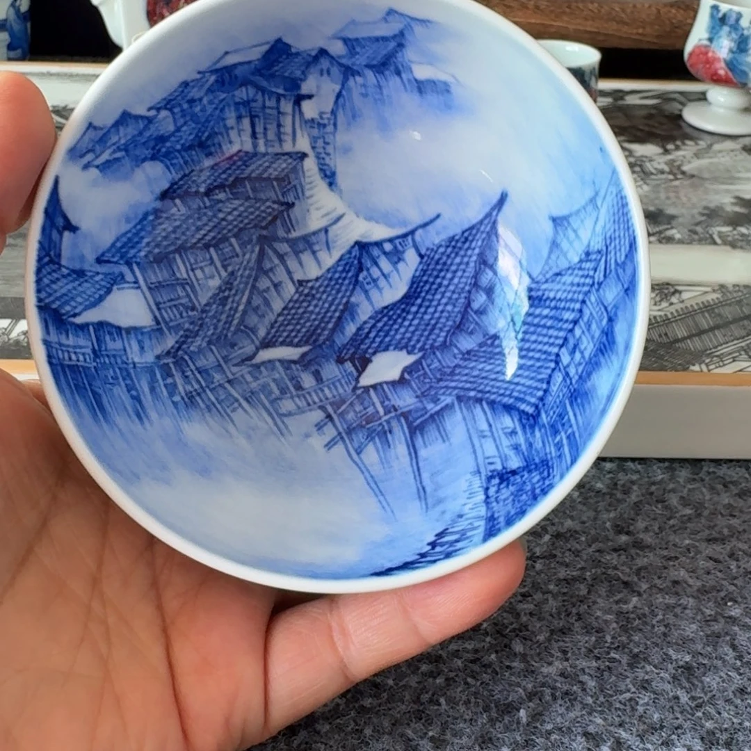 现代景德镇陶瓷手绘茶具