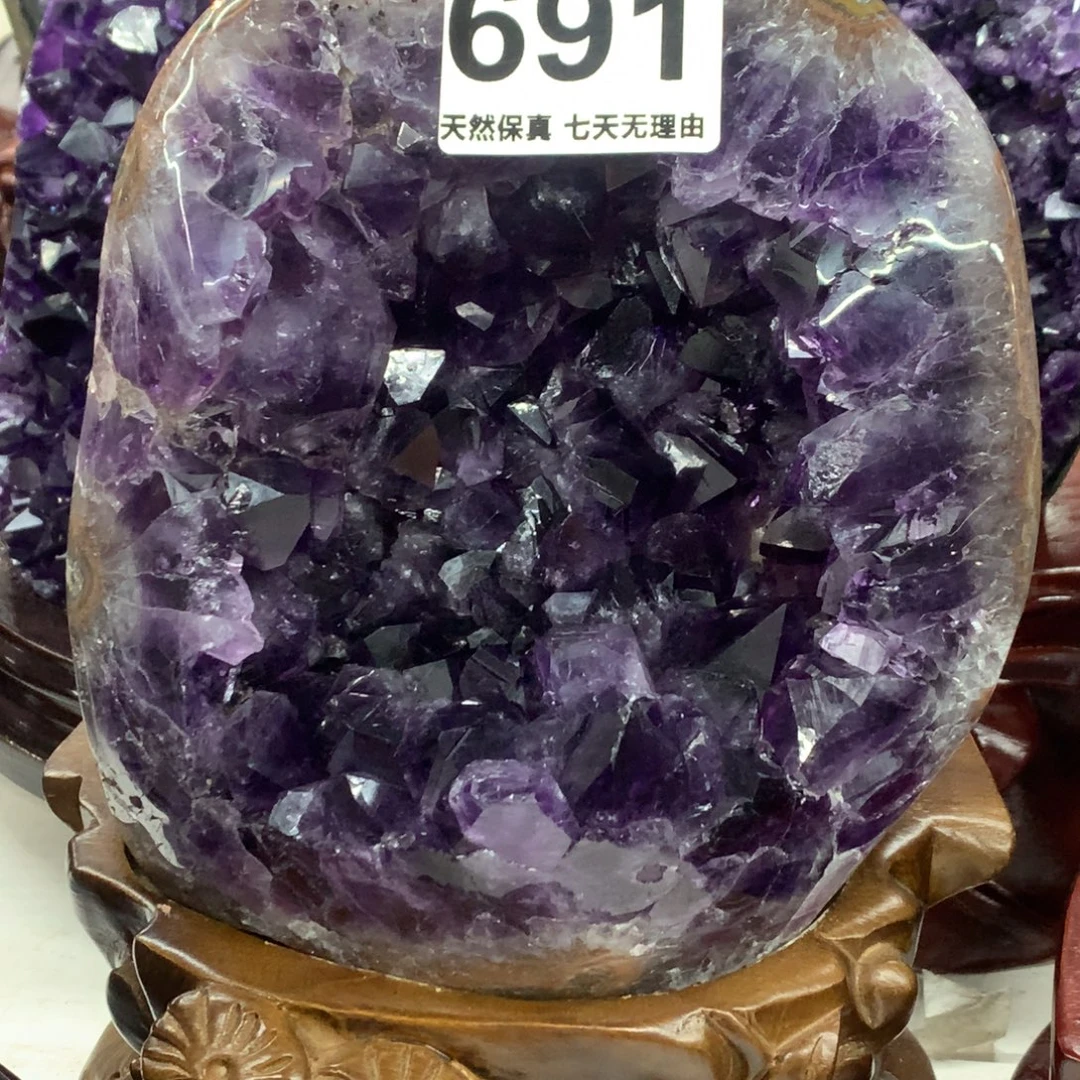 摆件未镶嵌水晶大牙抛皮