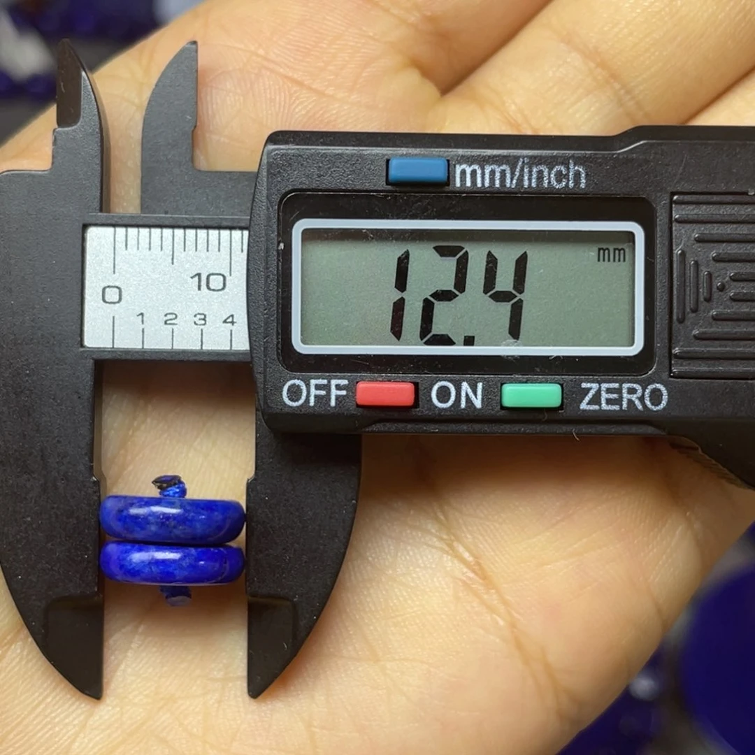 青金石未镶嵌12mm隔片配饰