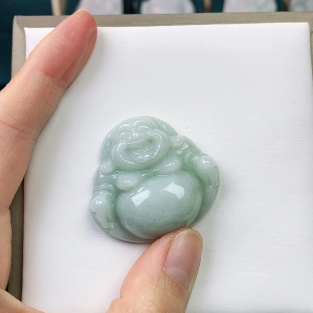 翡翠颈饰未镶嵌胜****花佛公