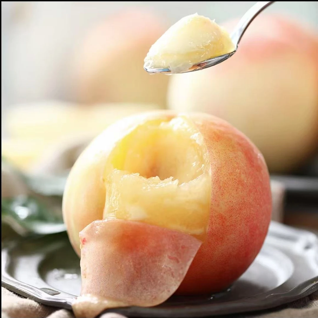 【3-4两整箱12颗装】无锡湖景蜜露 正宗水蜜桃 甜蜜蜜 爆甜