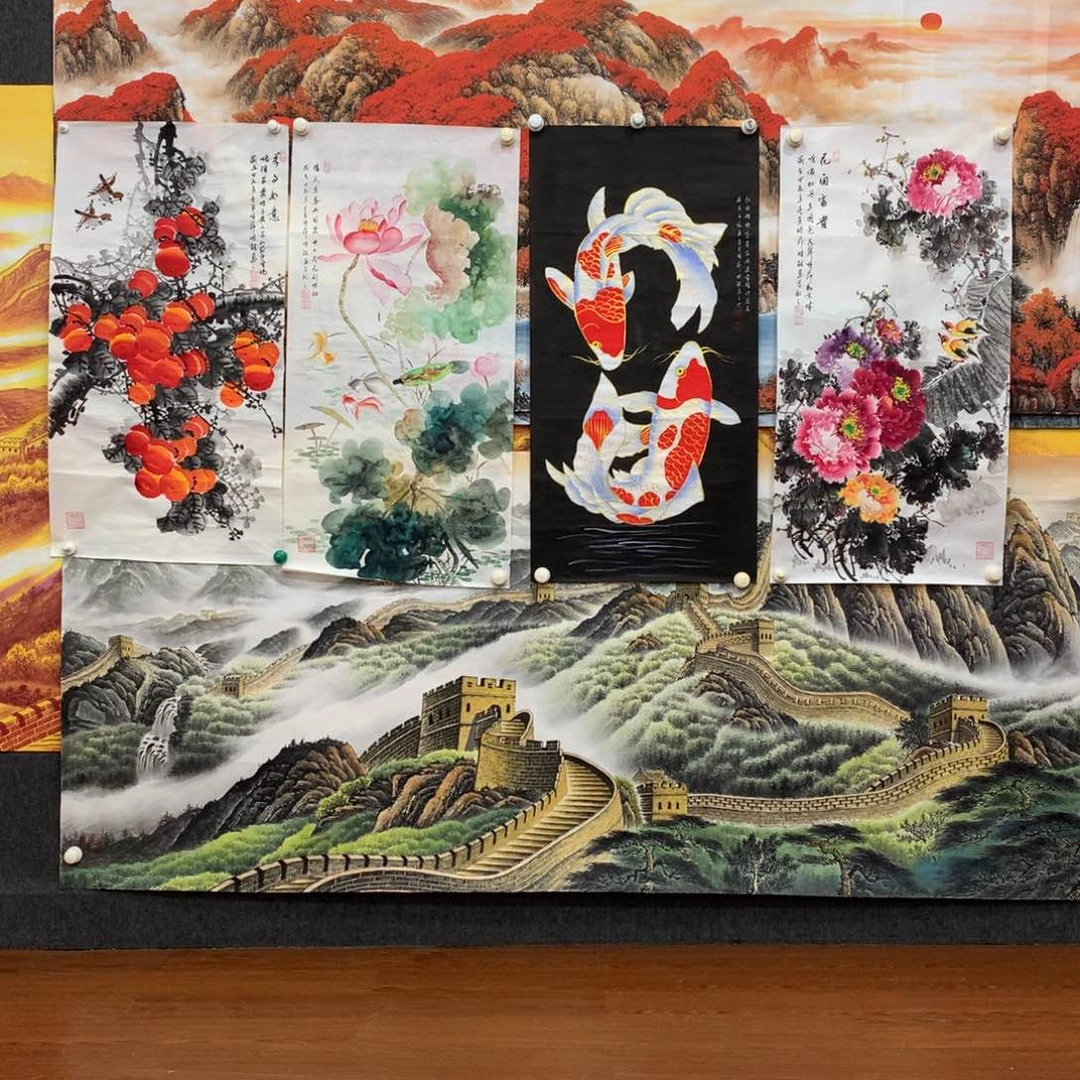 国画郑****贸四幅四幅四幅