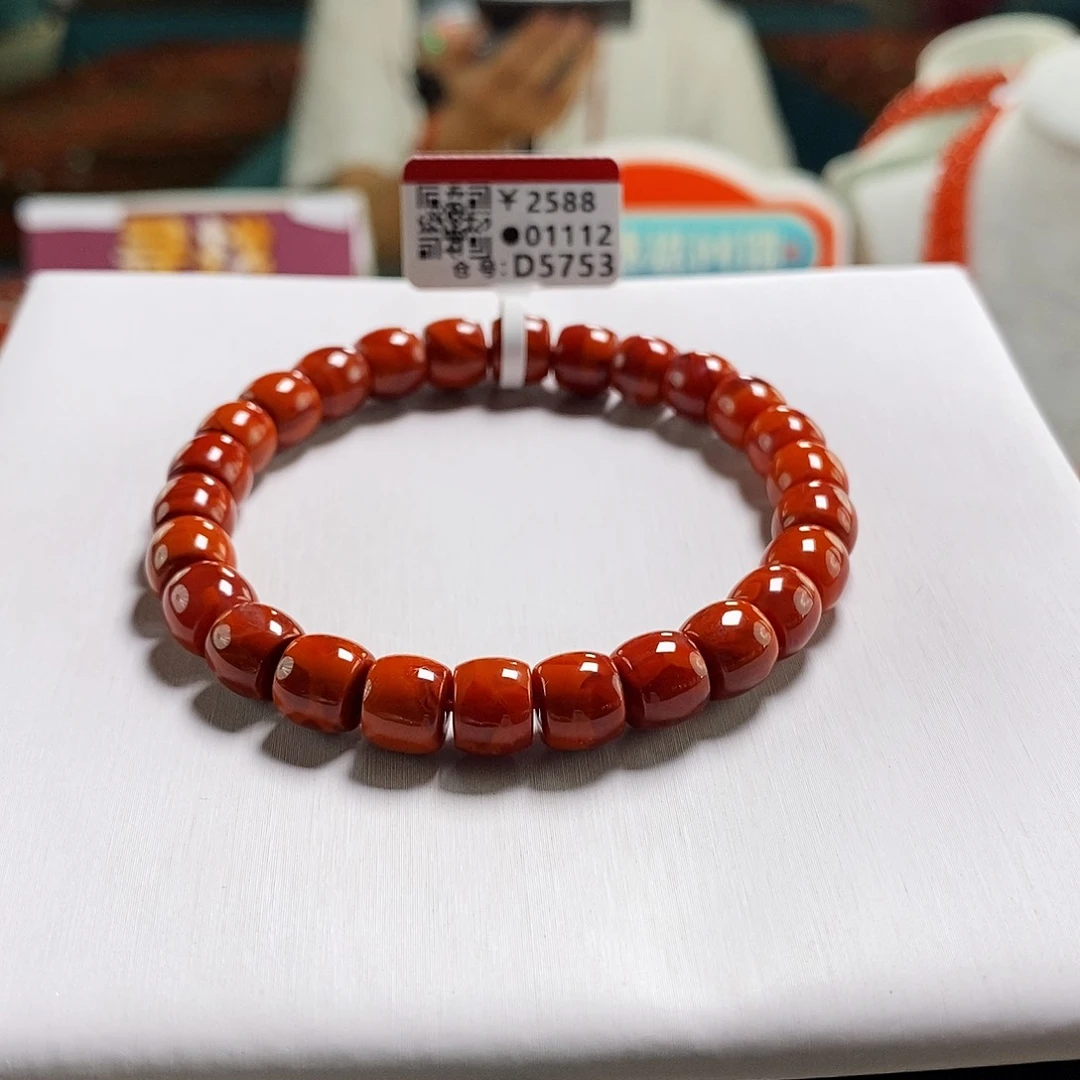 未镶嵌瓦西   8mm  多样性发一南红玛瑙