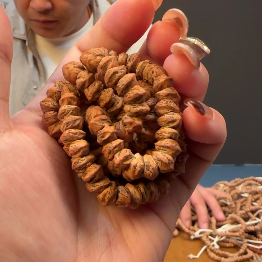 柏香籽/百香籽手串横打斜切6