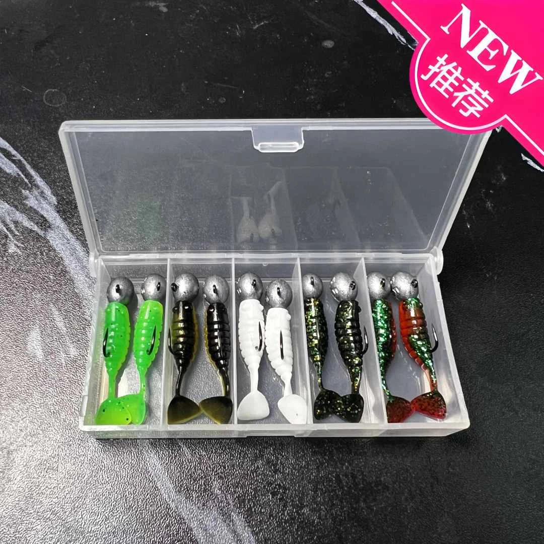 买2送1买5送3微物波动T尾细钩根钓钩套装适用于翘嘴青稍鲈鱼鳜鱼