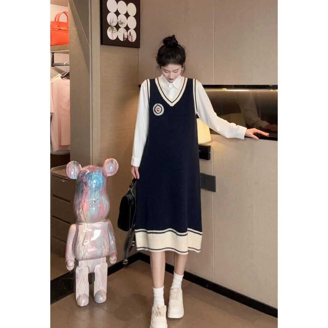 孕妇针织背心裙套装  57657