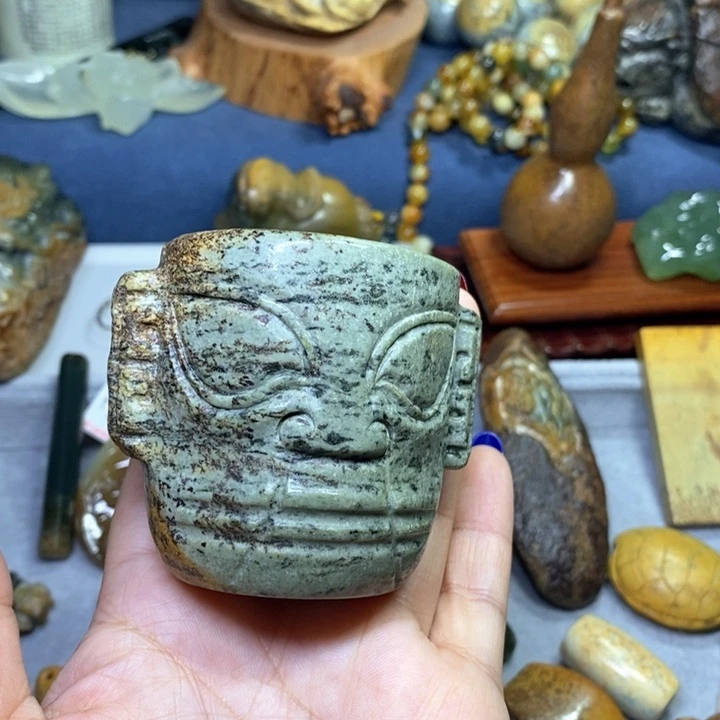岫岩河磨玉（透闪石质玉）小摆未镶嵌