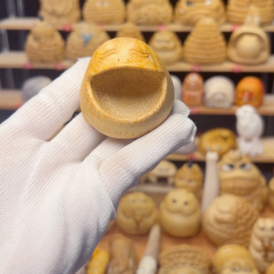 竹类竹根雕大嘴悟道1111111