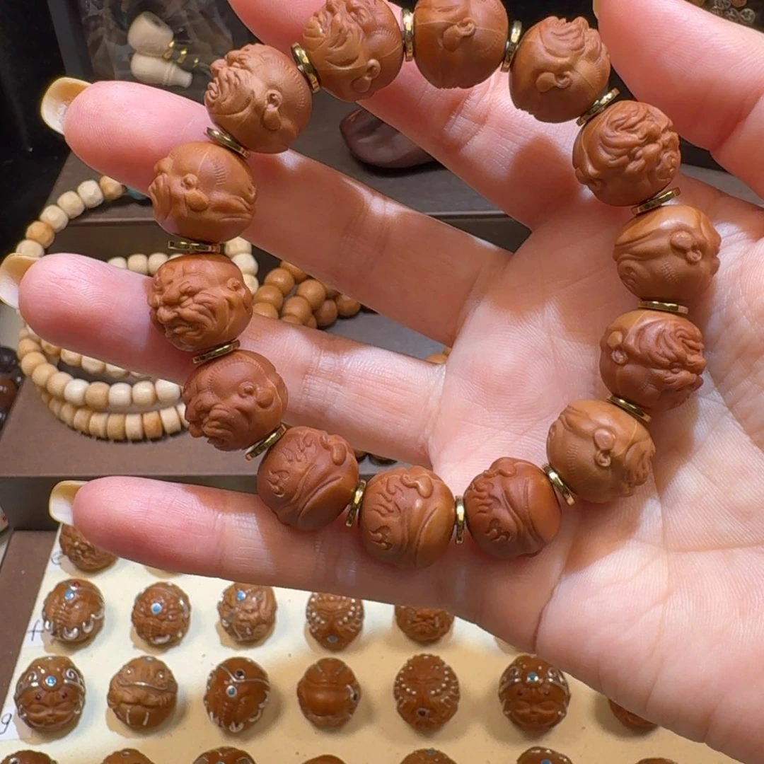 猴头核桃吊坠大***想恶僧串