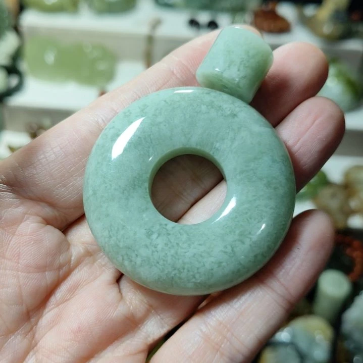 岫玉平安扣未镶嵌