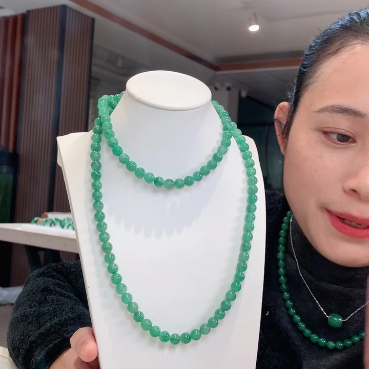 石英质玉未镶嵌手链108颗