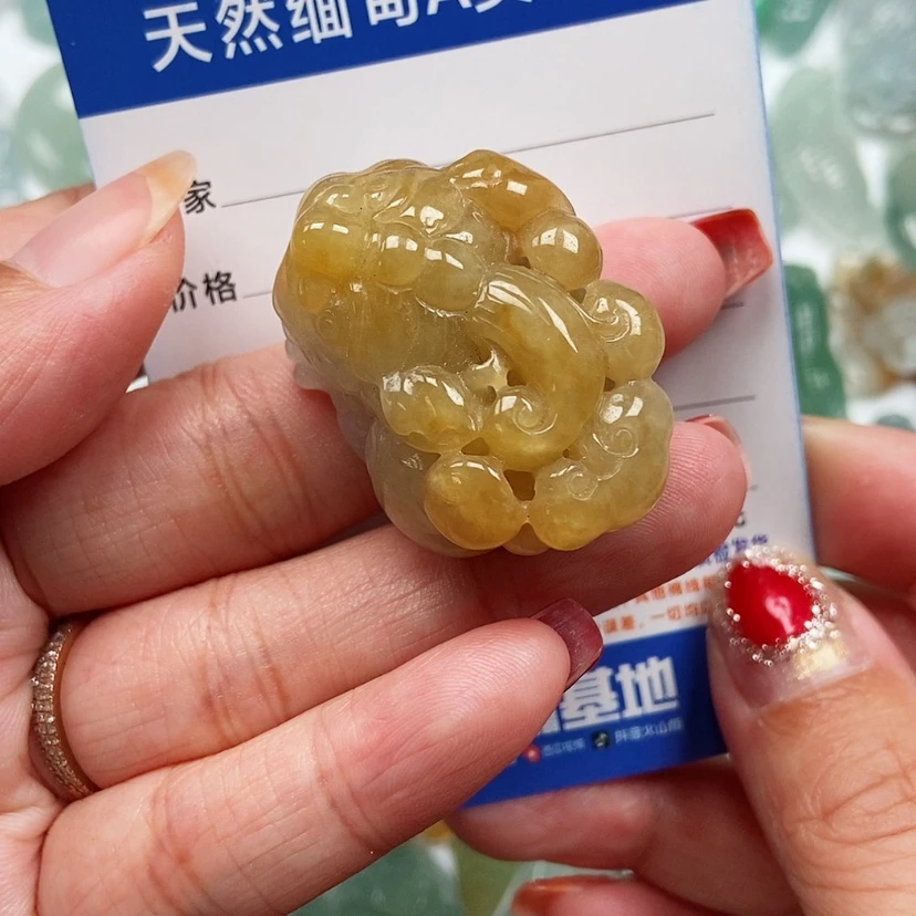 【闪购商品】翡翠颈饰未镶嵌貔貅