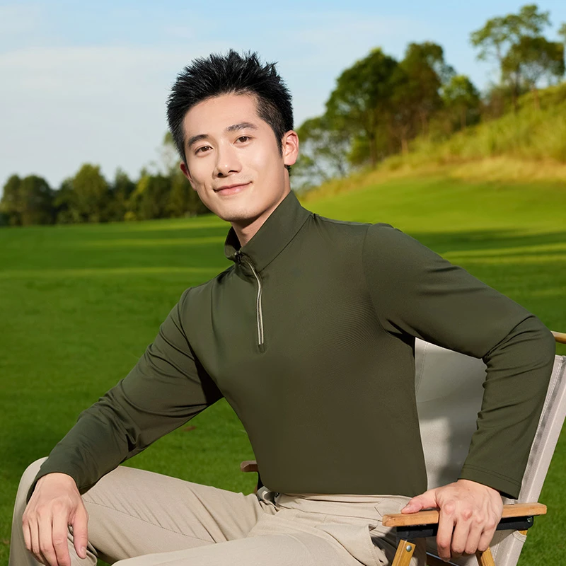 男士卫衣半高领春秋季新款打底衫半拉链立领上衣潮长袖套头衫休闲