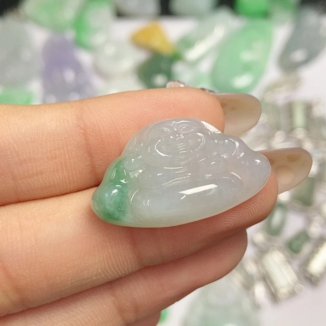翡翠挂件未镶嵌佛公