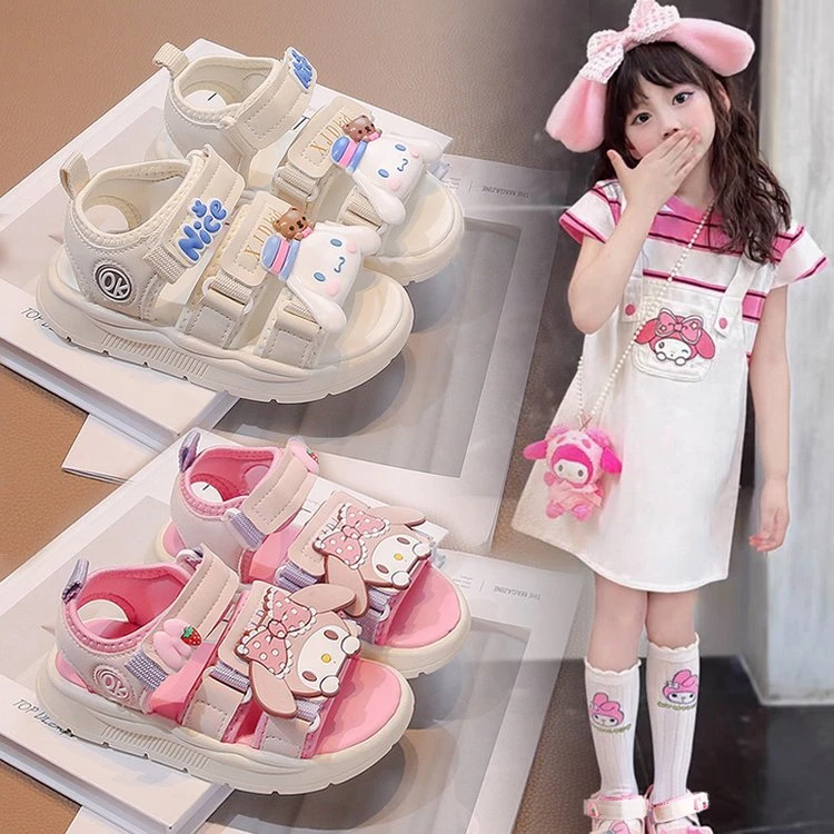 ABC女童凉鞋2025新款凉鞋公主鞋大童女孩软底鞋防滑儿童夏季涉水
