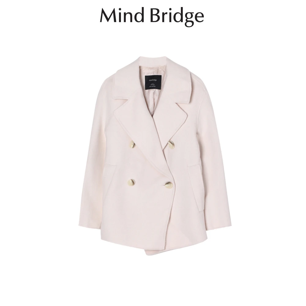 Mind Bridge/心桥时尚双排扣短款外套 MB1061-MVCA723CCR