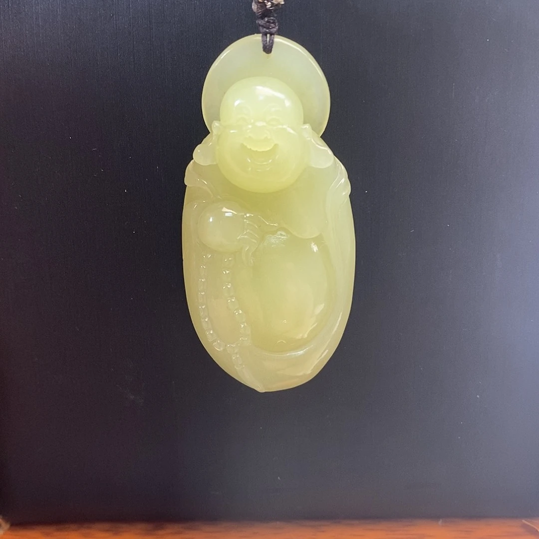 和田玉（黄玉）颈饰未镶嵌