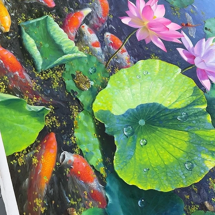 油画好喜欢仔仔细细影子