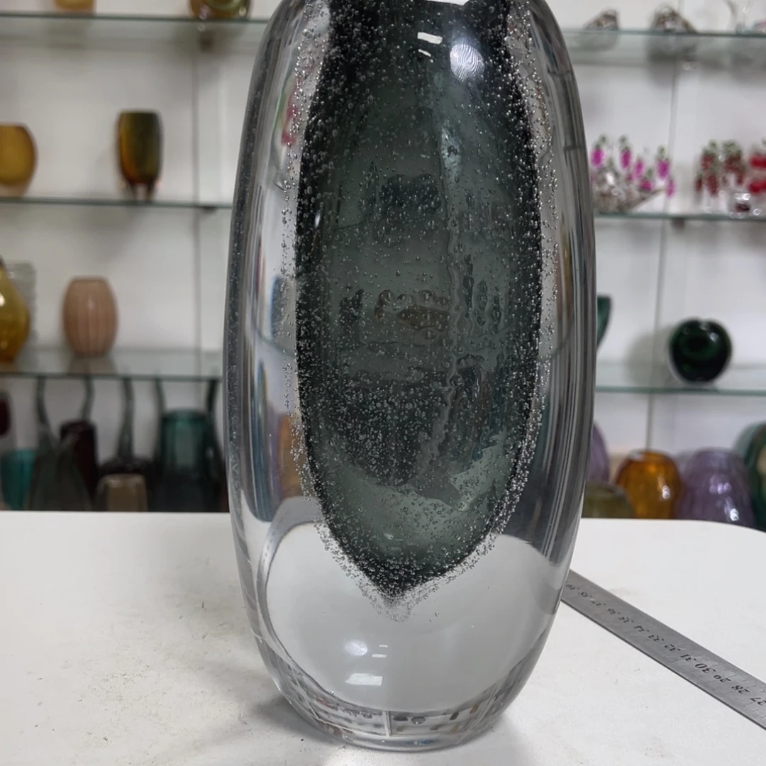 幻彩琉璃花瓶纯手工制作高度27