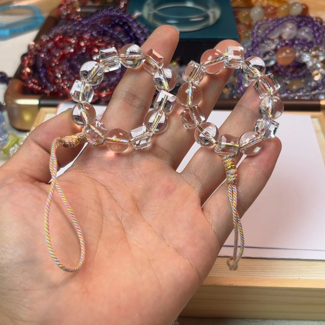 【闪购商品】水晶手链未镶嵌方唐手机挂