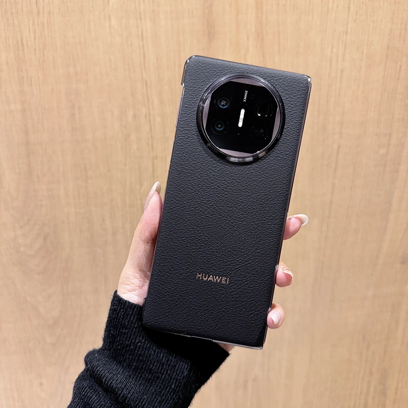 适用华为MateX5手机壳原装同款超薄荔枝纹x5典藏版高档无边框外壳