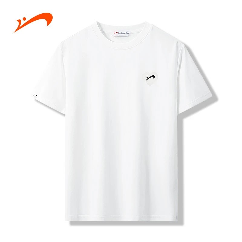 贵人鸟夏季新款短袖男女款T恤百搭休闲上衣女圆领运动半袖