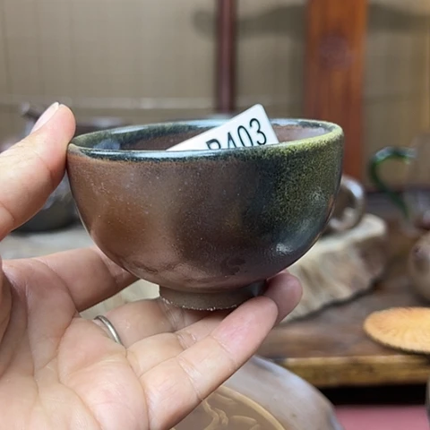 戬谷龙窑柴烧茶杯403