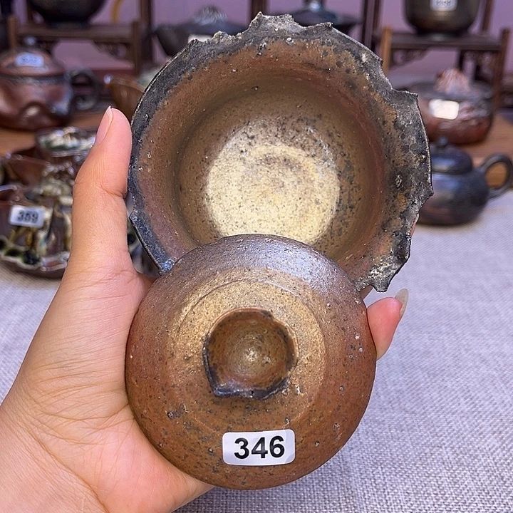 裸柴烧陶瓷手工茶器