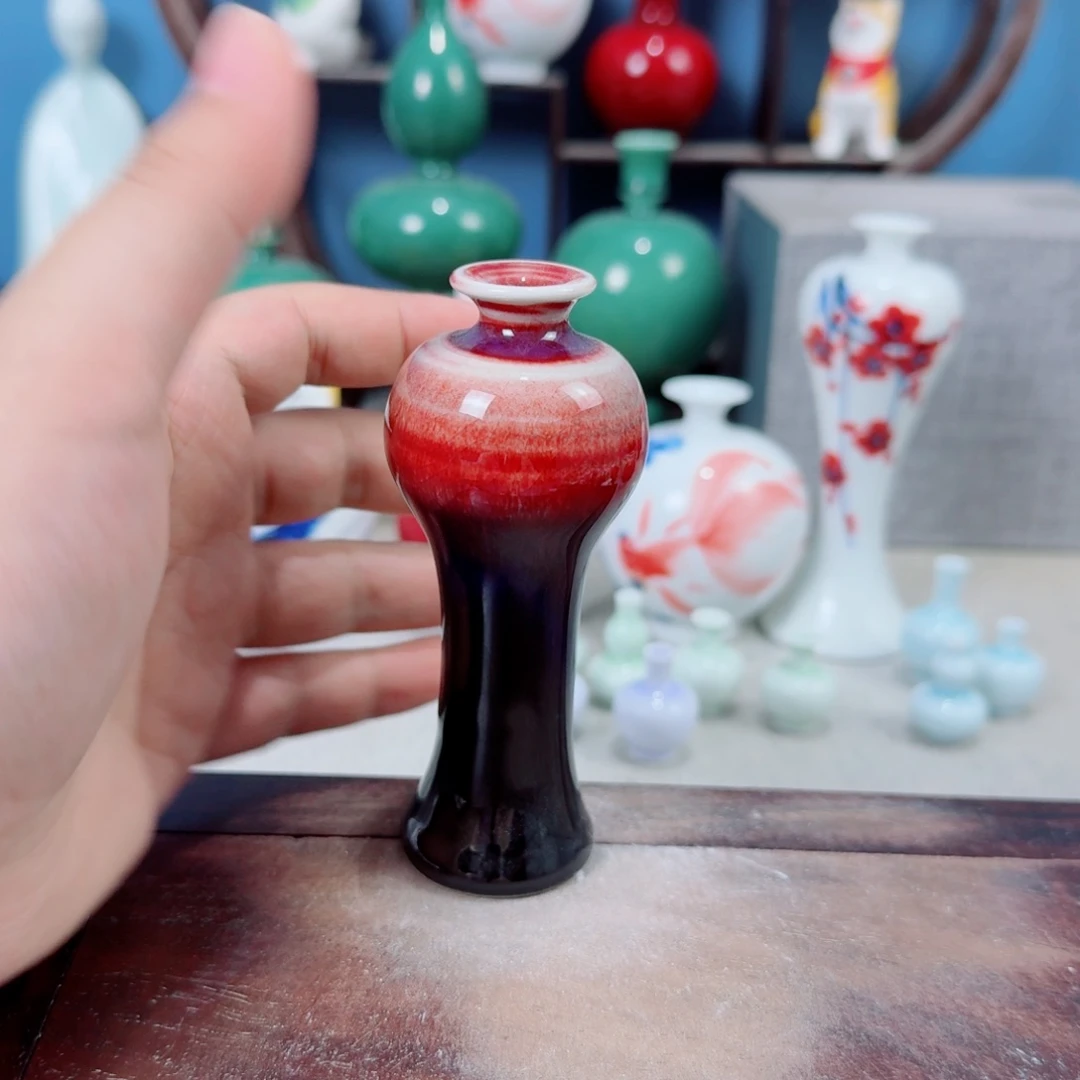 陶瓷手工小花器摆件