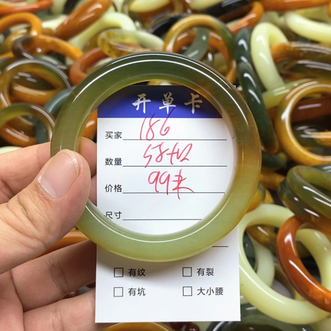 未镶嵌蛇纹石玉手镯