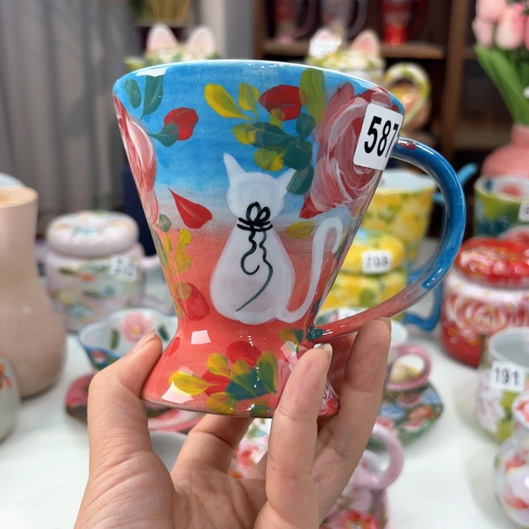 景德镇手绘高温釉下彩陶瓷茶具