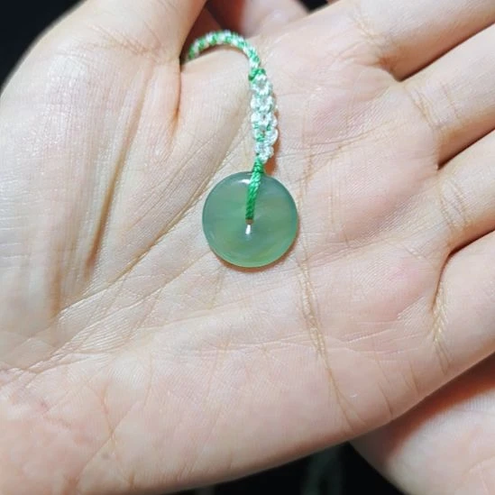 翡翠未镶嵌吊坠(不含链)平安扣翡翠