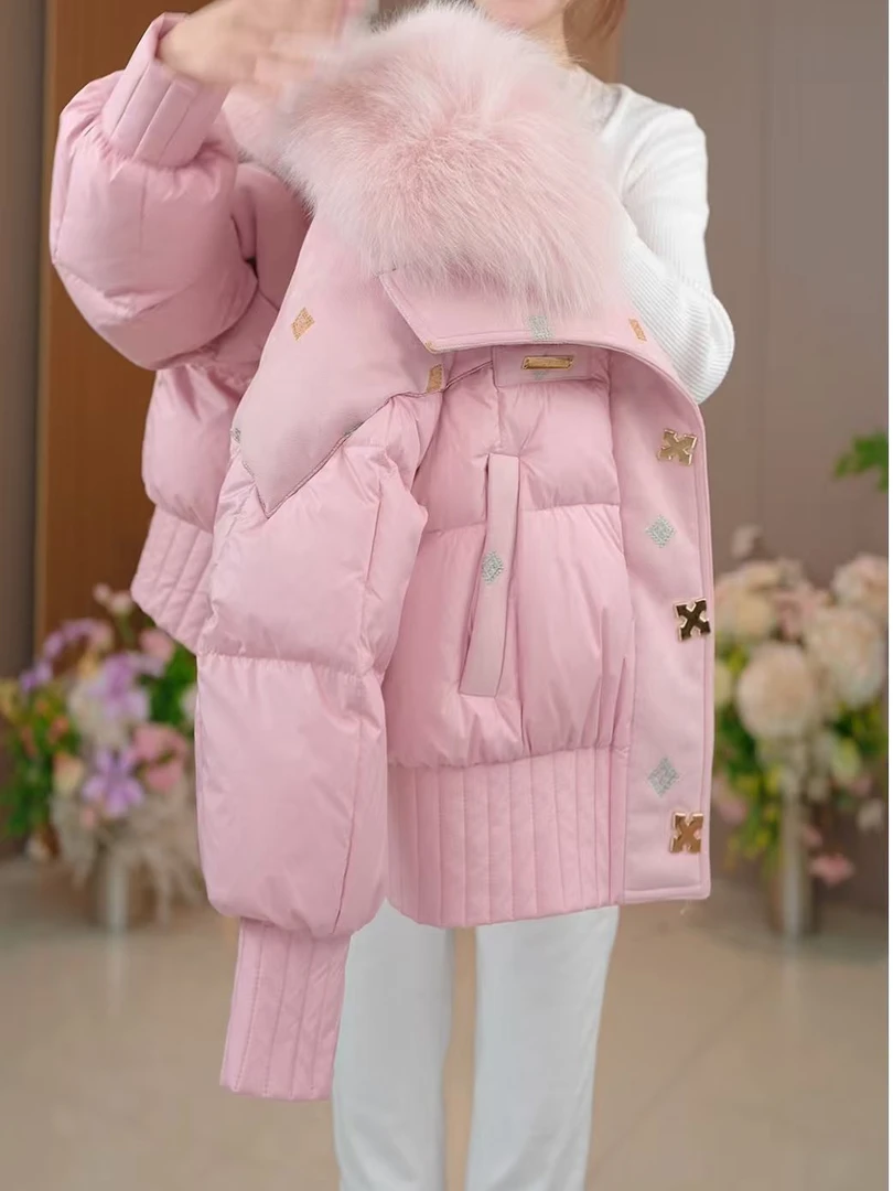 NX-高端大毛领小香风气质高端线羽绒服