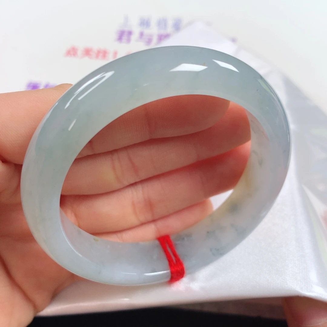未镶嵌手镯翡翠冰乌鸡宽胎251⭐⭐⭐⭐⭐强推